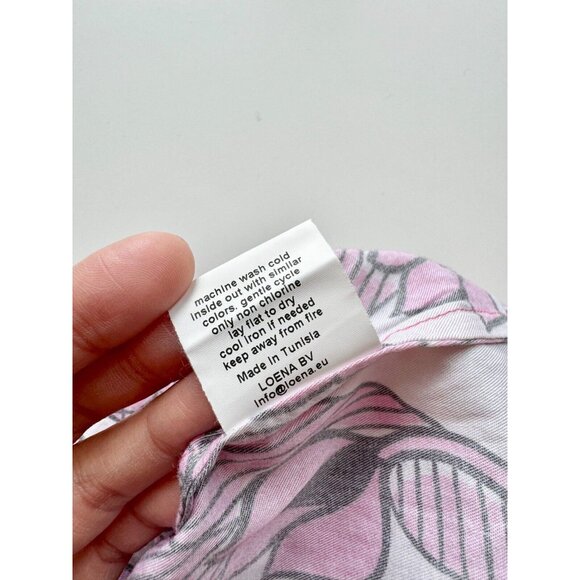 Girls' MORLEY Rodeo Pink Twist Floral Print Cotton Ruffle Trim Shirt, Size 8 - Picture 10 of 11